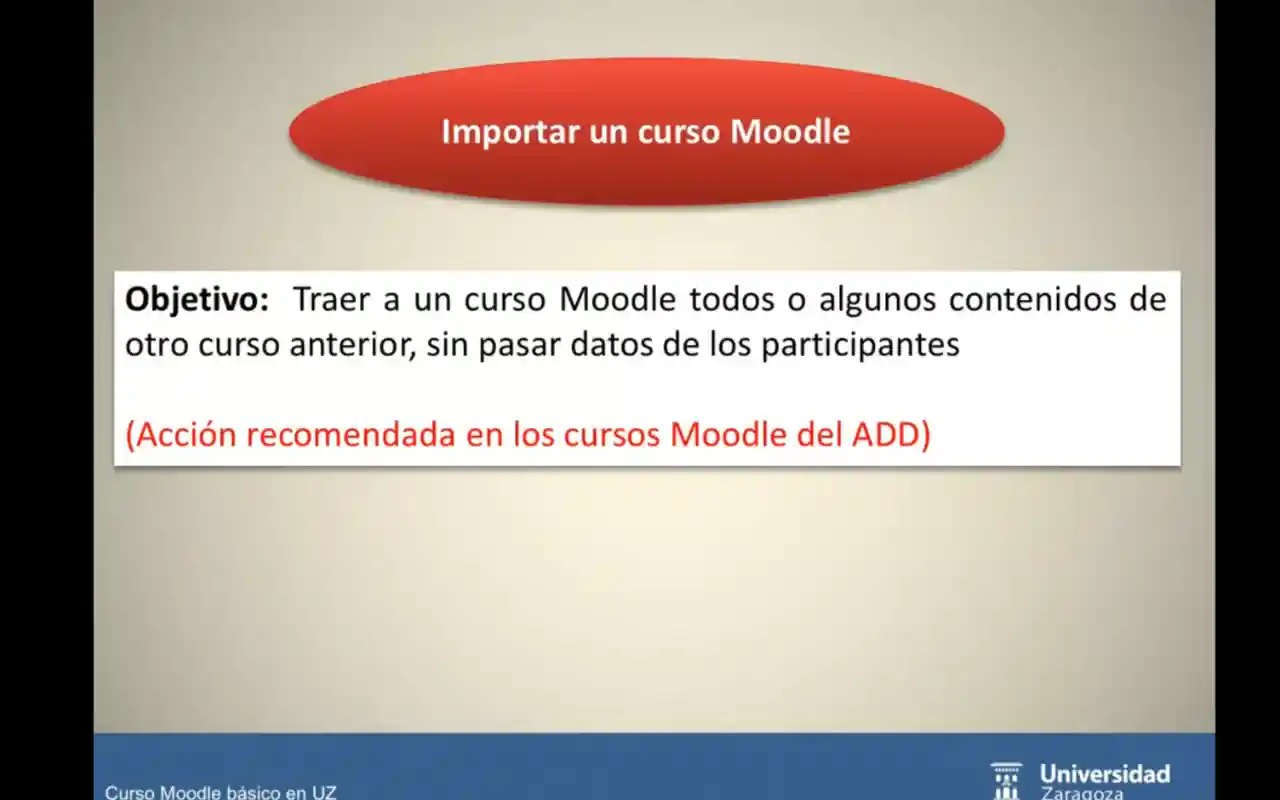 Moodle Unizar es la plataforma educativa en línea que utiliza la Universidad de Zaragoza