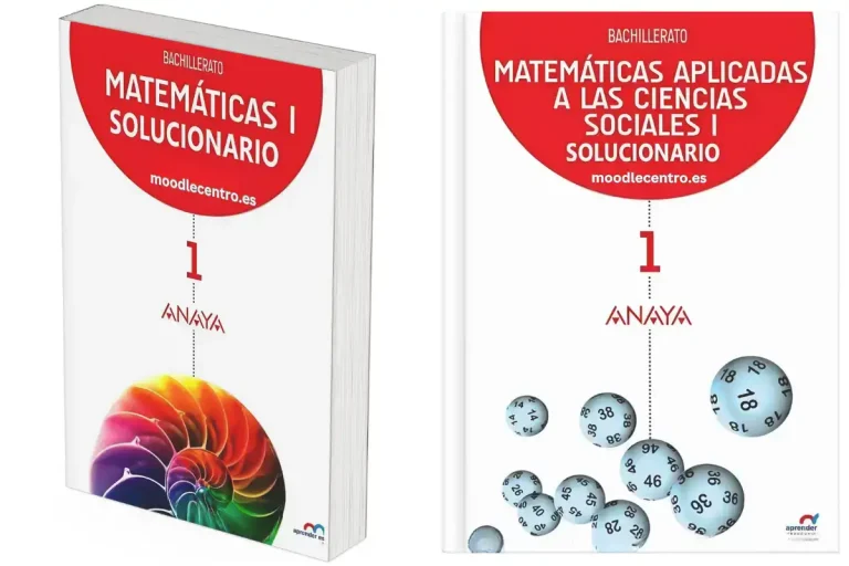 Solucionario Matemáticas 1 Bachillerato Anaya en PDF [2024]
